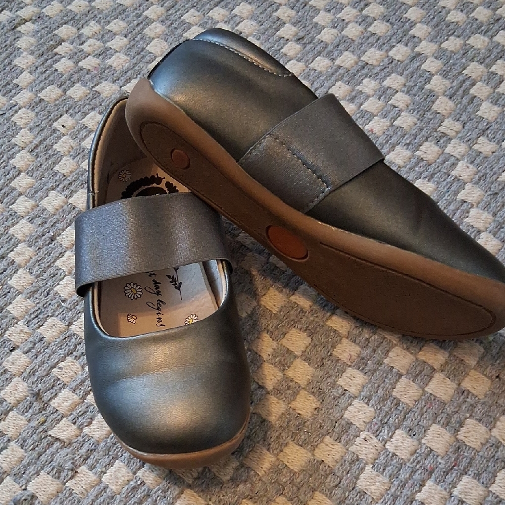Livie & Luca Gray Dress Shoes for Kids